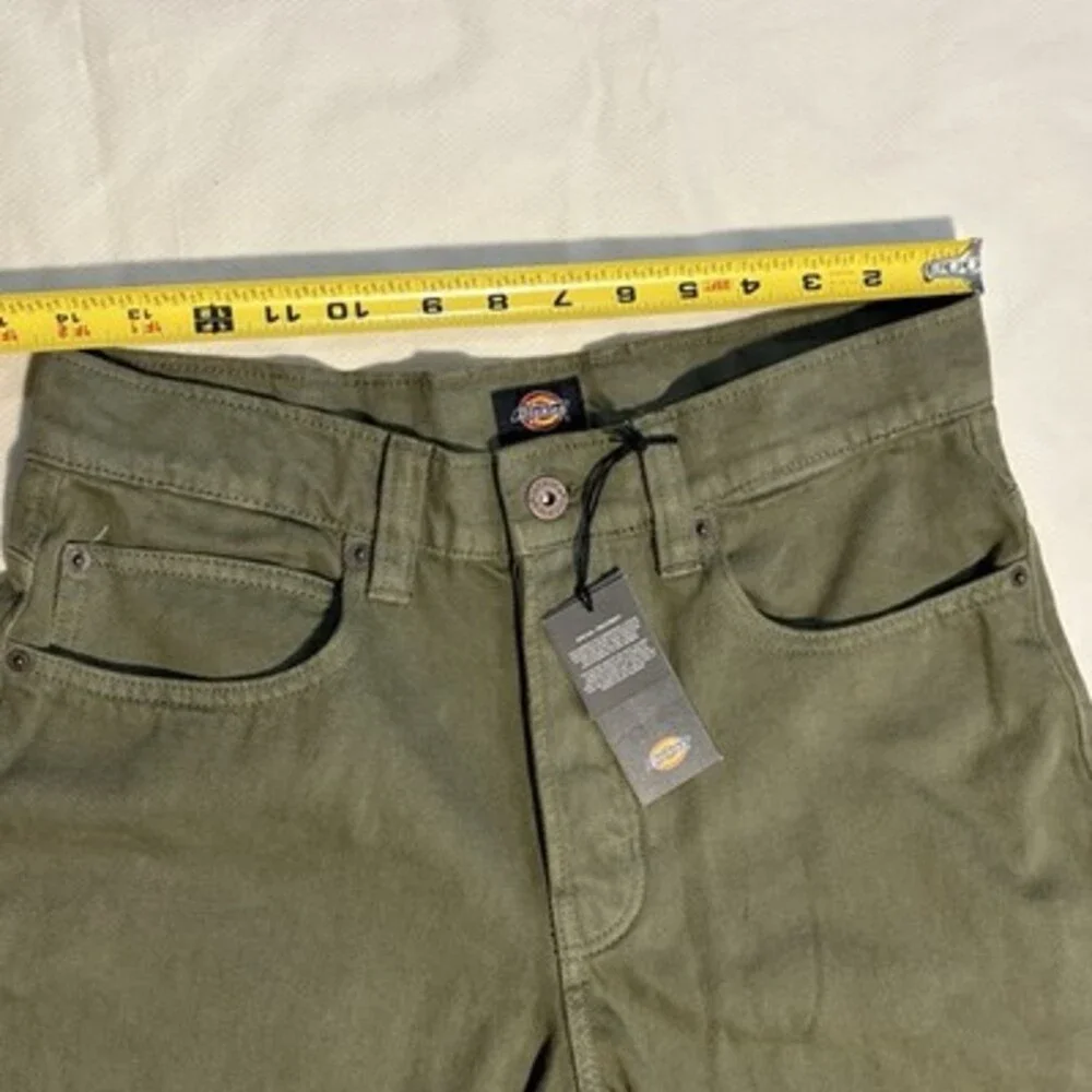 Dickies Men’s‎ Olive Green Denim Jeans W28 L32 New With Tags Straight Fit